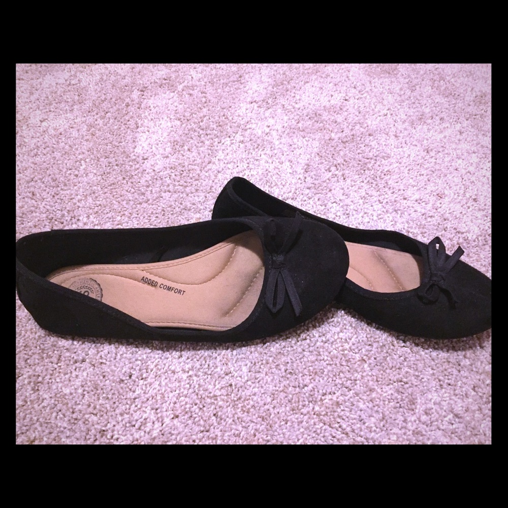 SO American Heritage Black Bow Tie Flats